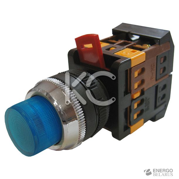 Кнопка с подсветкой АВЛФП-22 (С) КС