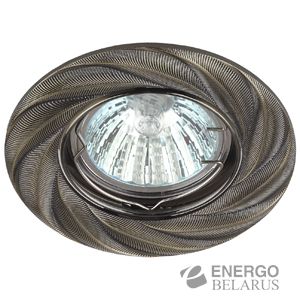 KL62 SB Светильник ЭРА литой MR16,12V/220V, 50W бронза (100/2400)