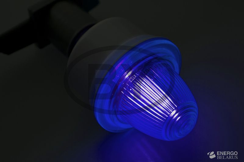 Лампа строб ксеноновая 411-113 E27 синяя
