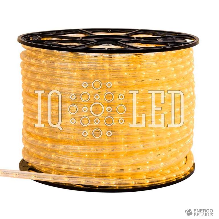 Дюралайт желтый FLASH 220V, 36 LED/m, 100m