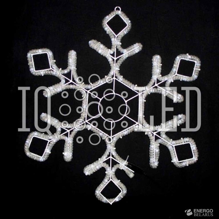 Снежинка White 60.5х52см