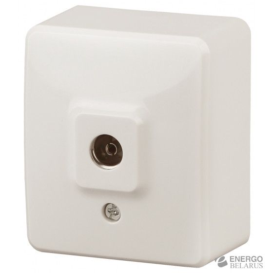 11-3201-02 ЭРА Розетка TV одиночная, ОУ, IP20, Эра Эксперт, сл.кость