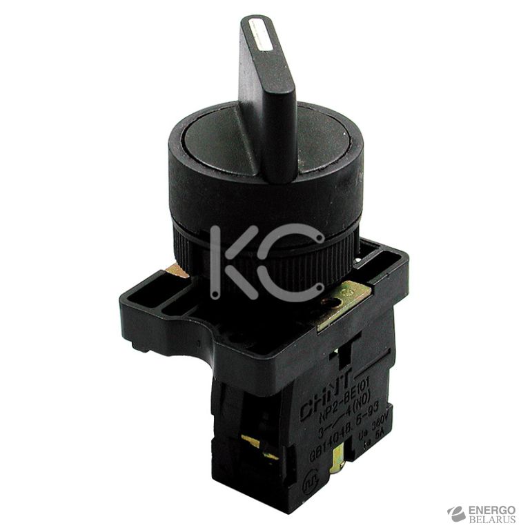 Переключатель NP2-ED21, 2 положения с фиксацией, 1НО IP40 (CHINT)