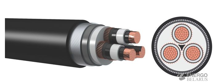 Кабель силовой трехжильный бронированный Resin РвКП