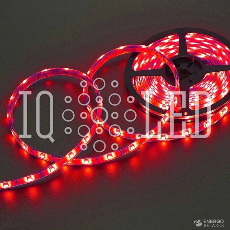 Лента светодиоидная 12V, IP67, 30 белая основа (Красная)