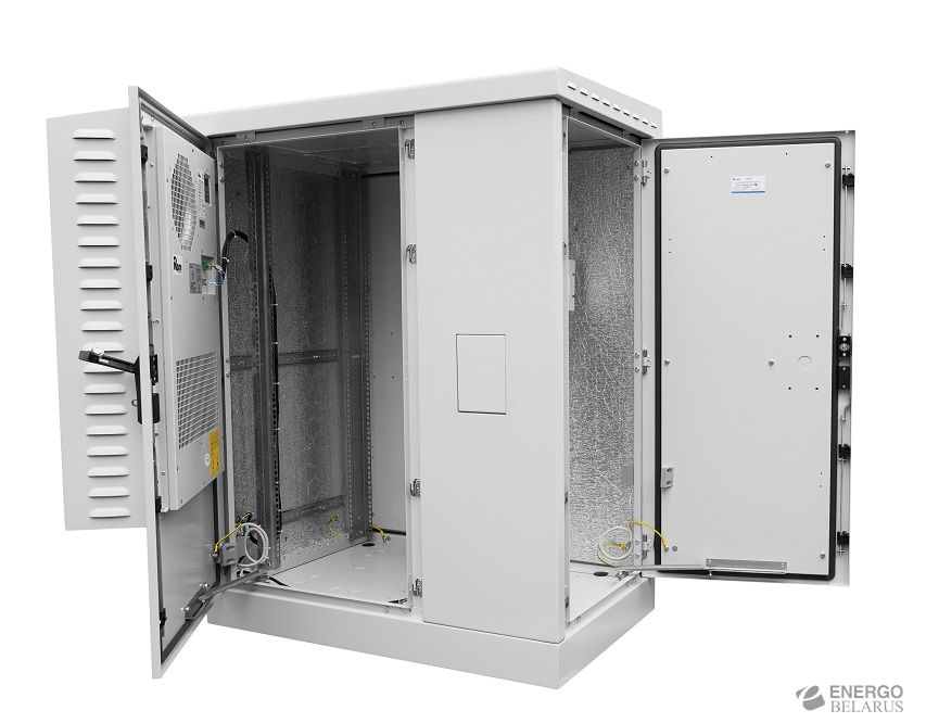 Шкаф всепогодный напольный укомплектованный 30U (Ш1000хГ600) с эл. отсеком, комплектация ТК-IP54