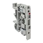 Зажим наборный ЗНИ для плавких вставок 5х20 JXB-4/35 тип RD с индикатором LED 230VAC серая КС