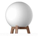 Светильник в форме шара M3 Light Wood_S 35 (E27) IP40 3000K с ножным выключателем, на низкой деревянной подставке Small