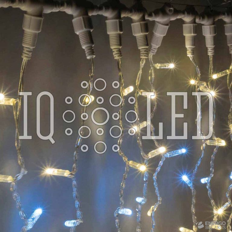 Дождь flash 2X1.5M, 240V (белые светодиоды/прозрачный провод)