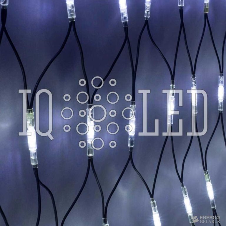 Сеть с контроллером 1,5*2M белый на черном