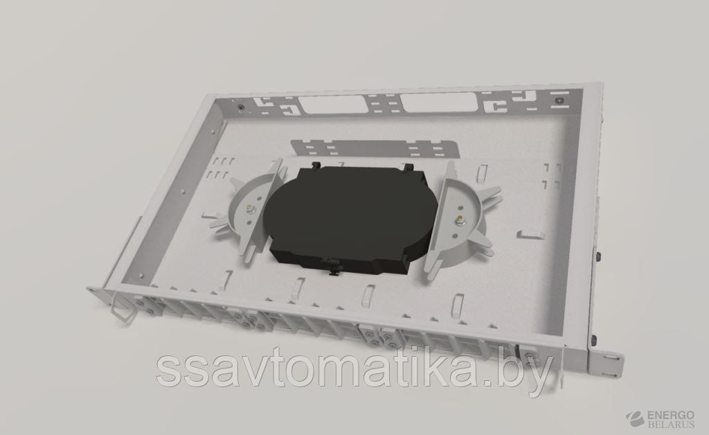 Оптический бокс (кросс) 19" выдвижной, 1U, до 24 портов