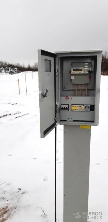 Щит учета ЩУЭ 3/1 в сборе со счетчиком и опломбировкой вводного автомата, антивандальный