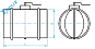 Дроссель-клапан круглый ДК/Н из нержавеющей стали с ручным приводом