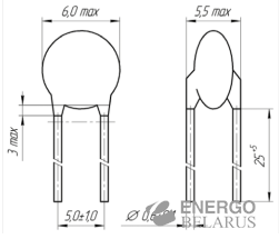 Терморезистор РТС-ТД