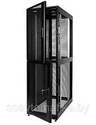 Шкаф колокейшн 40U (600x1000) 2 секции, дверь перфор. 2 шт., чёрный