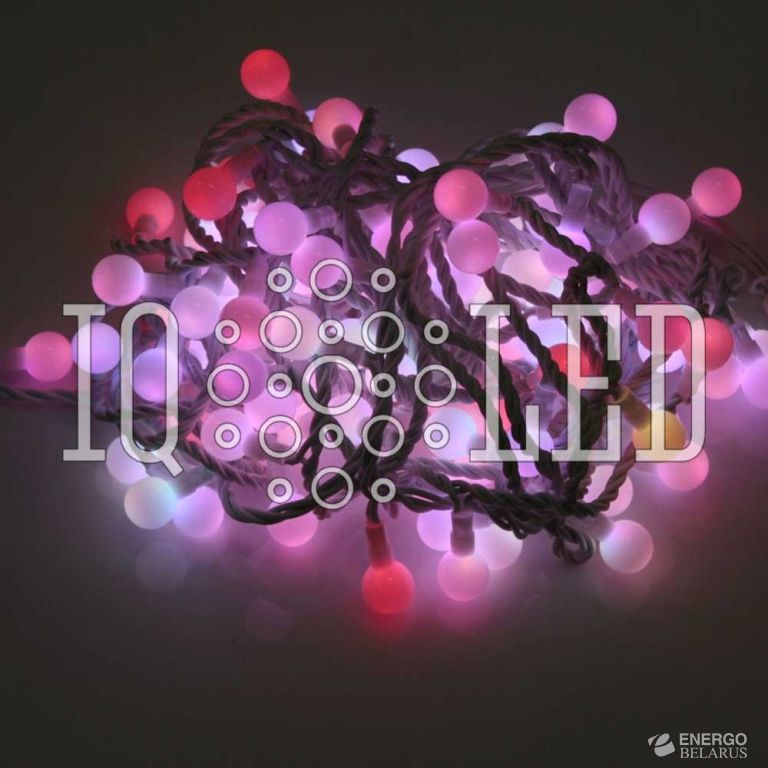 Гирлянда с насадками RGB15M, 25MM, 240V , медленная смена 8-ми цветов (без силового шнура)