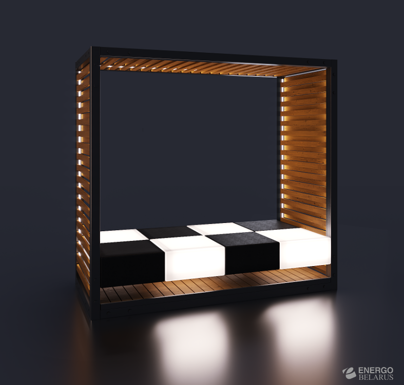 Скамейка с подсветкой