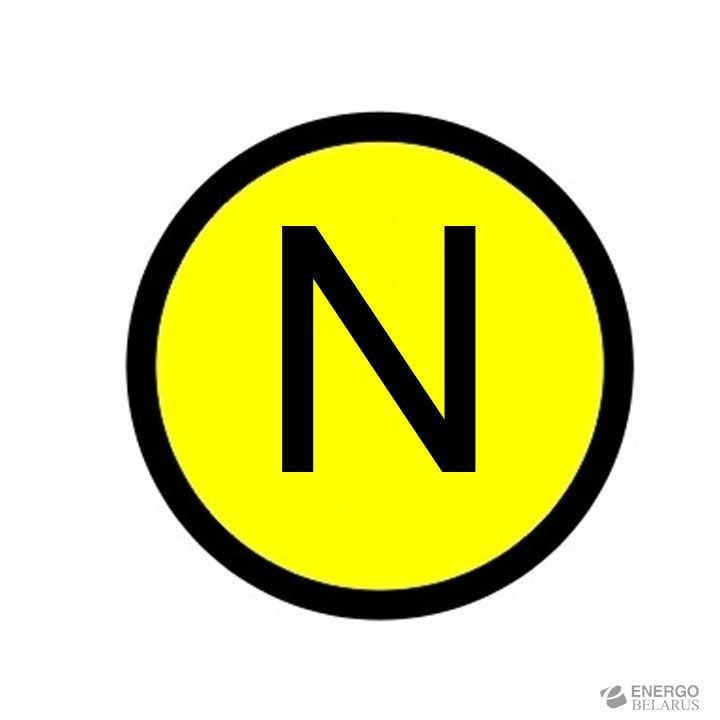 Наклейка "N" (d20мм.) EKF PROxima