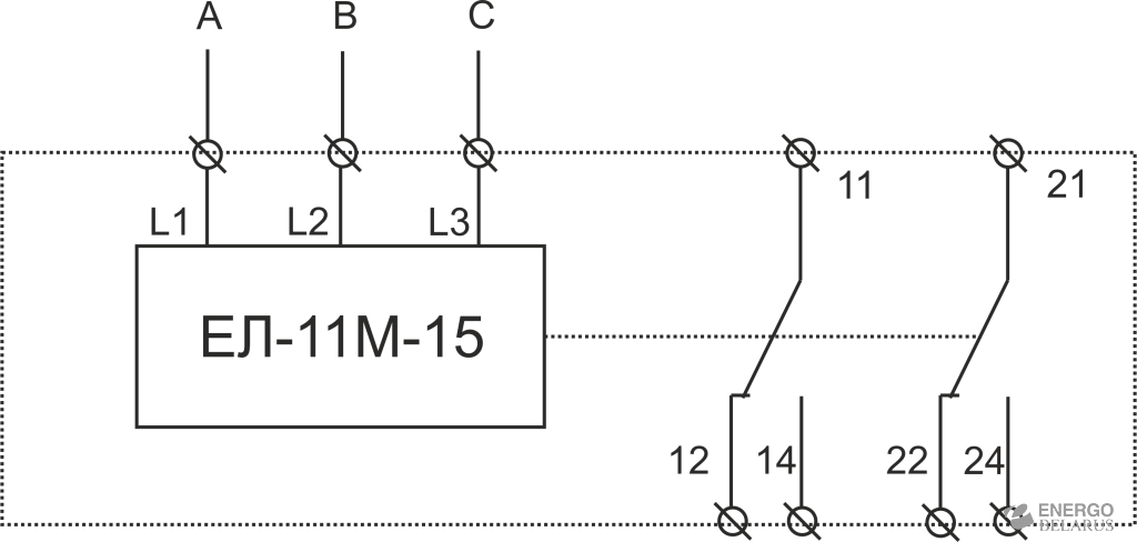 Реле ЕЛ-11М-15 AC110В УХЛ4