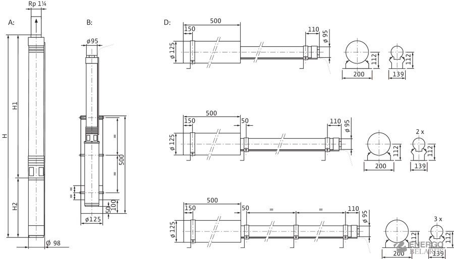 Насос Wilo-Sub TWU 4-0409-C-Plug&Pump/FC