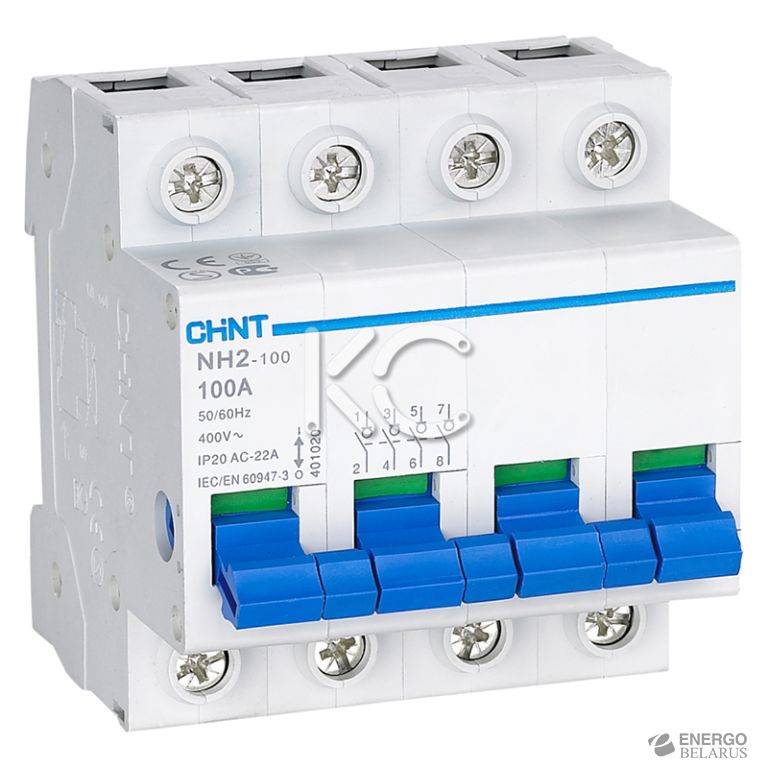 Выключатель нагрузки NH2-125 4P 100A (CHINT)