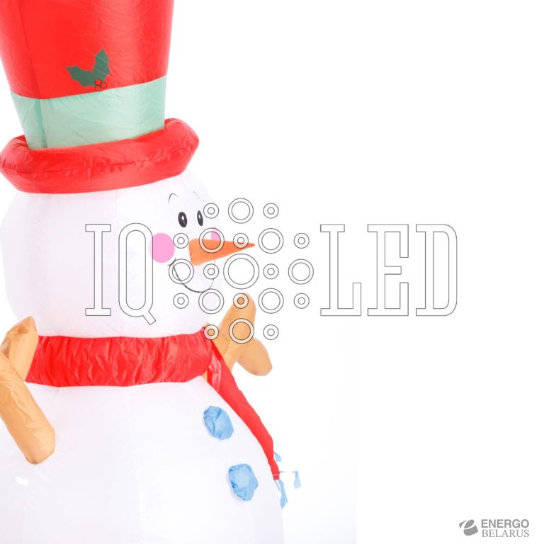 Фигура 3D надувная “Снеговик в красном цилиндре”