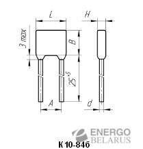 Конденсатор К10 - 84б