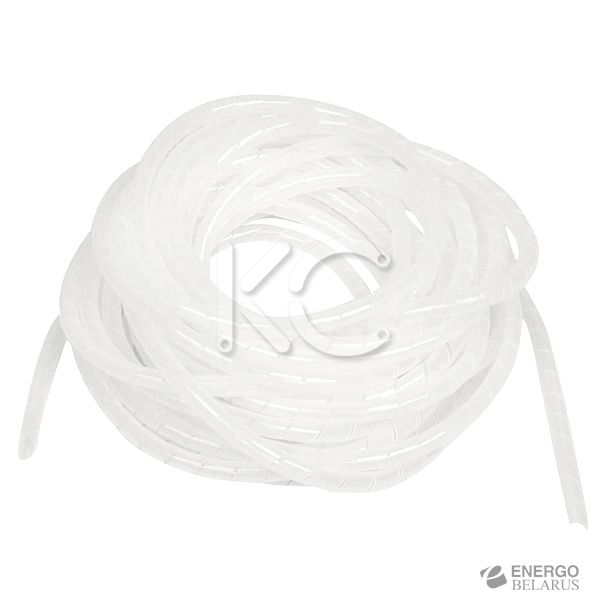 Лента спиральная монтажная пластиковая ЛСМ-12 белый (10м/упак.) КС