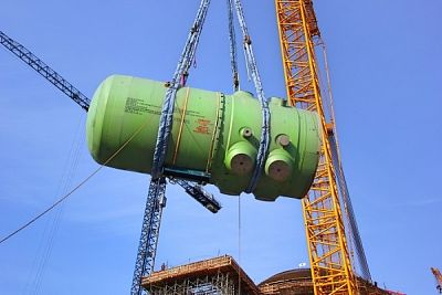На энергоблоке № 2 Белорусской АЭС установлен корпус реактора 