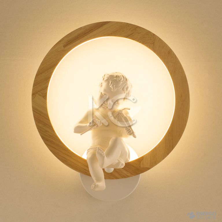 Светильник светодиодный настенный Астерия MMD-LED C052-5-12W, 4000K, дерево/белый, Home Light