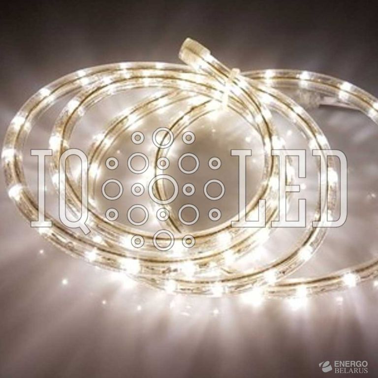 Дюралайт круглый 2W 90M 2M 2.77CM 220V белый теплый, 13мм