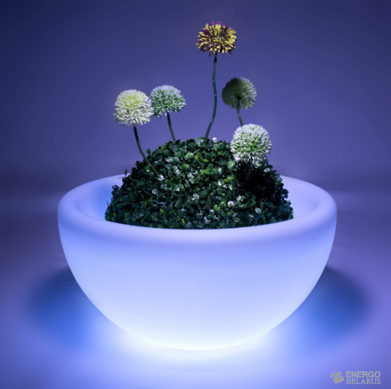 Кашпо с подсветкой