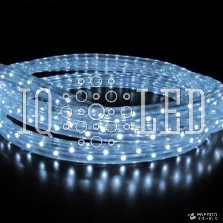 Дюралайт плоский 3W 100M 240V белый, 11*18 (2м)