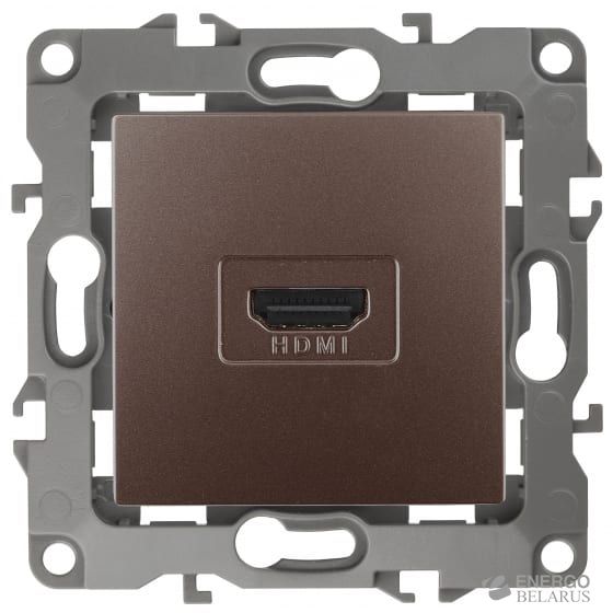 Розетка 12-3114-13 ЭРА HDMI, IP20, Эра12, бронза (10/100/3200)