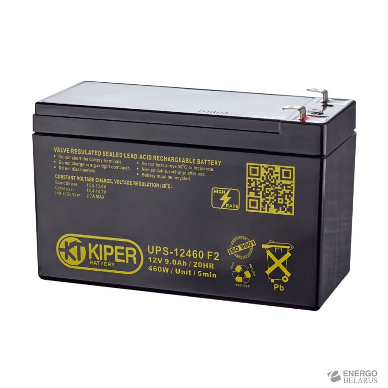 Аккумуляторная батарея Kiper UPS-12460 F2 12V/9Ah