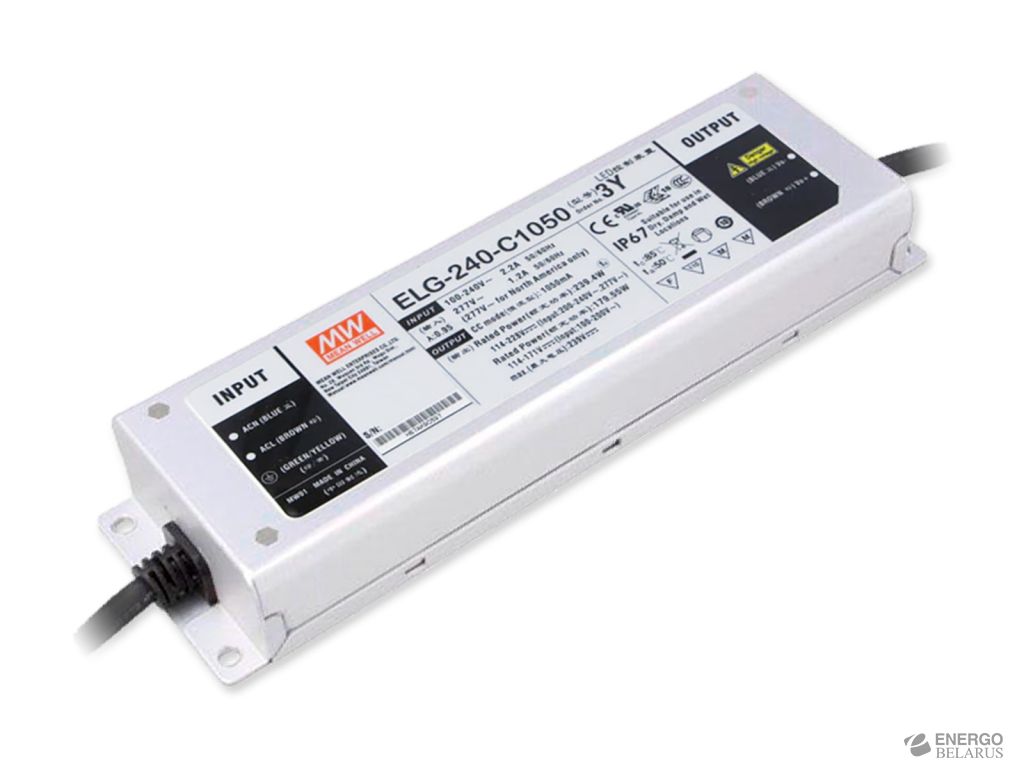 Источник питания Mean Well ELG-240-C1050-3Y