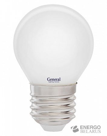 Лампа светодиодная GLDEN-G45S-M-6-230-E27-4500 General