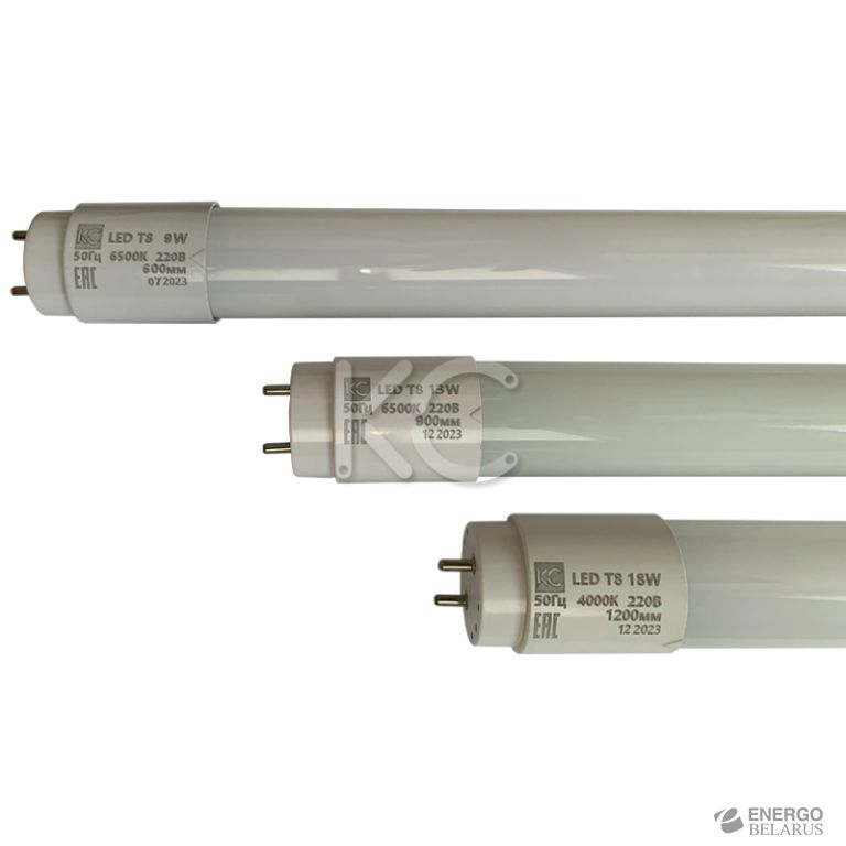 Лампа светодиодная T8-9W-G13-4000К-КС (600мм)
