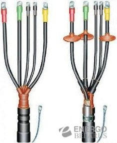 Муфта кабельная концевая термоусаживаемая КНТп-1 3х(16-25)