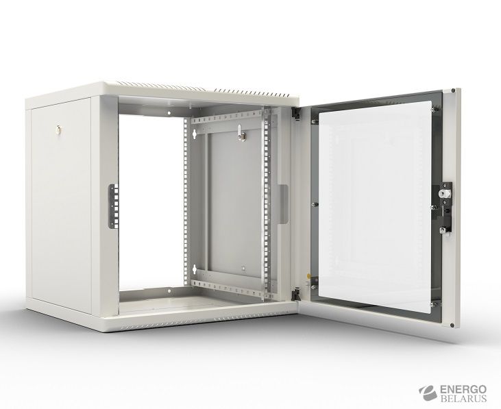 Шкаф телекоммуникационный настенный разборный 15U (600х650), съемные стенки, дверь стекло