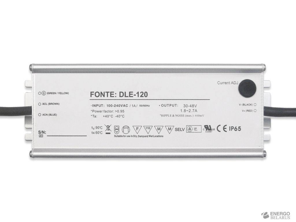 Источник питания Fonte DLE-120-(1,8-2,7)-IP65 (v2)