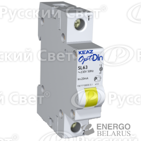 Лампа сигнальная OptiDin SL63 Y 24AC/DC УХЛ3 КЭАЗ 138613