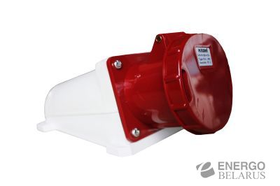 Розетка 134 стационарная 3P+PE 63А 380В IP67 HASKI