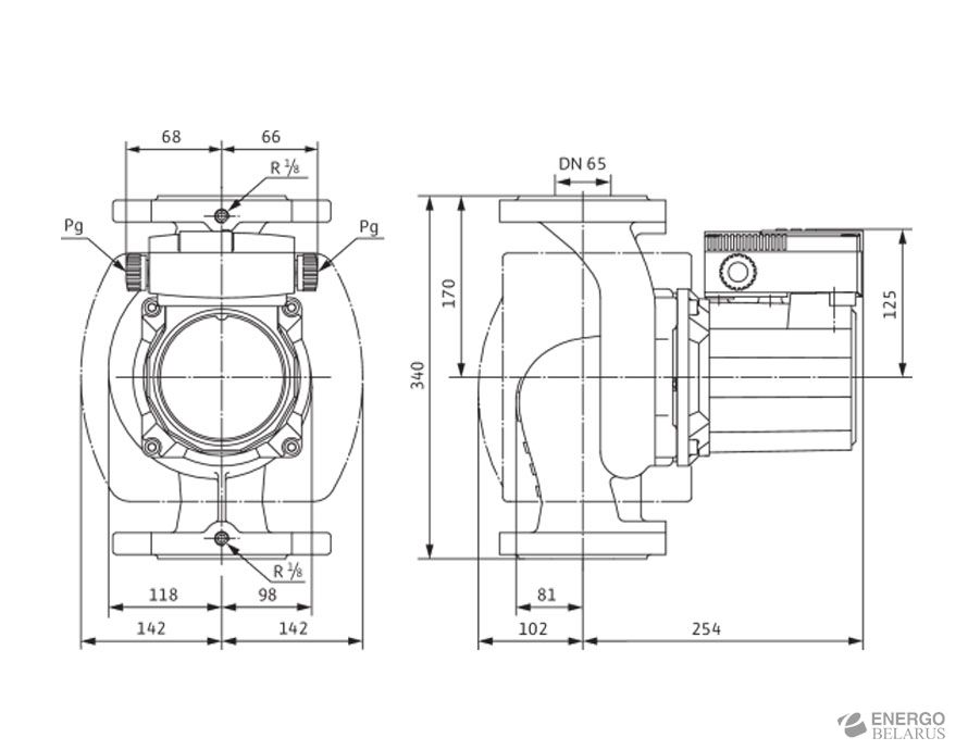 Насос Wilo-TOP-S 65/13 (3~400/230 V, PN 6/10)