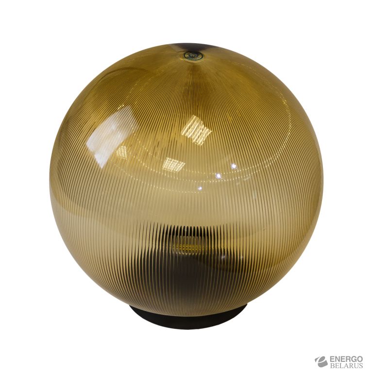 НТУ 02-60-253 ЭРА Светильник садово-парковый шар золотистый призма D250mm Е27 (6/48)