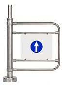 Калитка электромеханическая с гидромеханическим доводчиком К32МХром