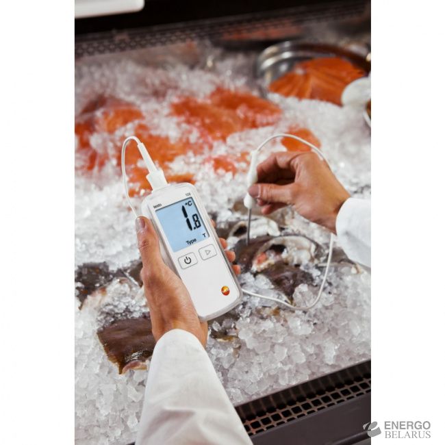 Термометр водонепроницаемый testo 108 с возможностью подключения зондов т/п Тип Т и К (0563 1080)