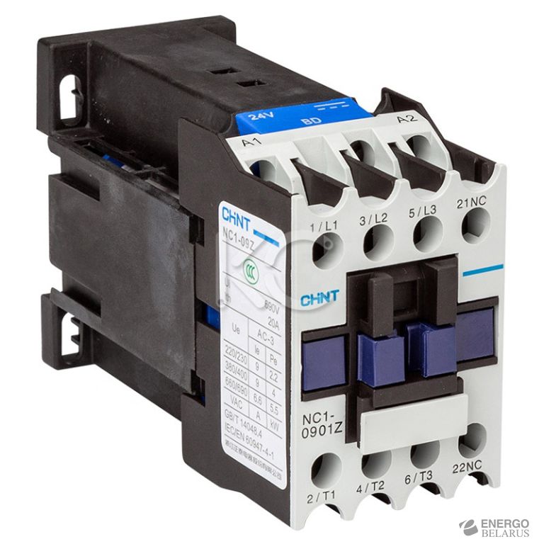 Контактор NC1-0901Z 9А DC24В 1НЗ (R) (CHINT)