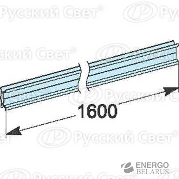 Комплект реек монтаж. регулир. L=1600мм Prisma Plus G (уп.2шт) SchE 04226