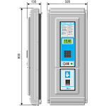 Секция управления электронного сейфа для ключей СК-24-СУ